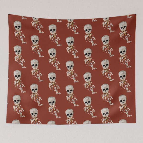 Item preview, Our Flag Means Death Vomiting Skull On Skeleton Flag Design designed and sold by NarwhalsINVADE.