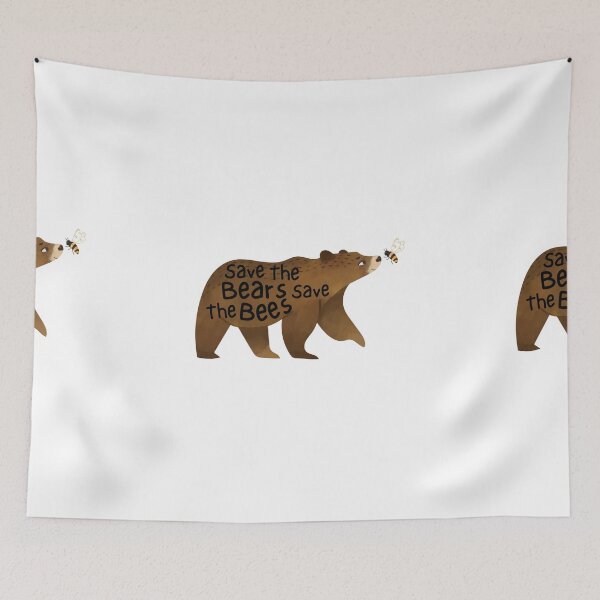 Item preview,  Save The Bears Save The Bees friends designed and sold by EsraaBaniOdeh.