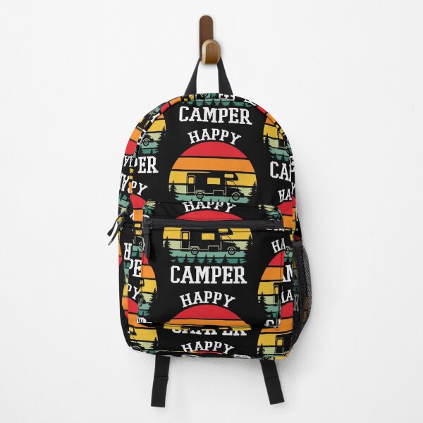 Item preview, Happy Camper Retro Vintage designed and sold by LGMmugsdesign.