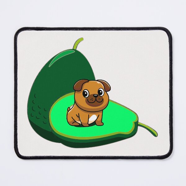Item preview, A Sitting Pug On an Avocado designed and sold by Pugstuff.