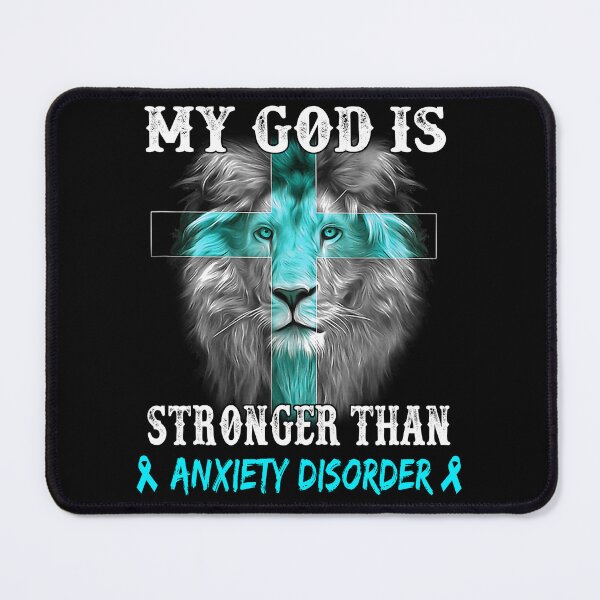 Item preview, Copy of Lion My God Is Stronger Than ANOREXIA Support ANOREXIA Warrior designed and sold by Hatjar.