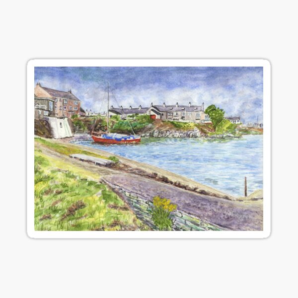 Vista previa del artículo con la obra «Playa de Bol Sach en Caergybi/Holyhead en Ynys Mon/Anglesey», diseñado y vendido por LymphomaLass.