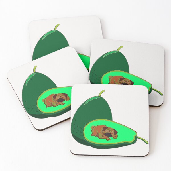 Item preview, A Sleeping Pug On an Avocado designed and sold by Pugstuff.