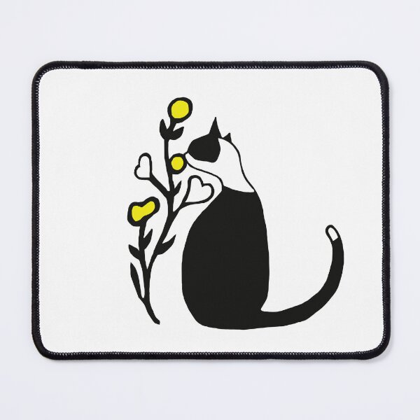 Item preview, Kitty between yellow flowers designed and sold by LaGabyGaArts.