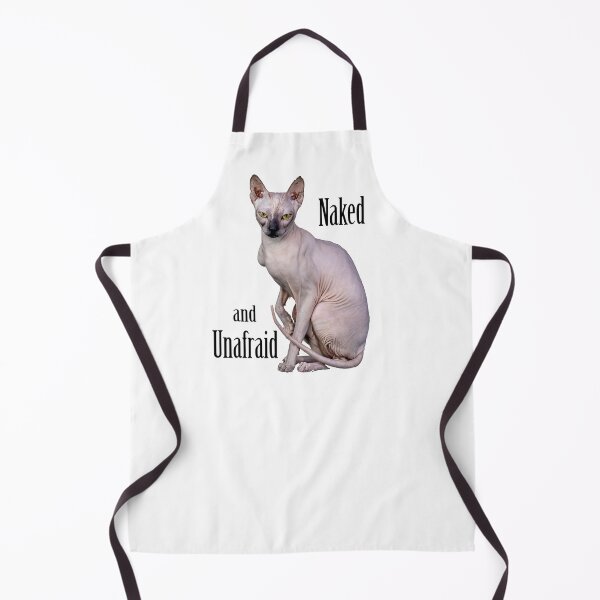 Item preview, Hairless Cat Naked and Unafraid Gift for Sphynx Cat Lovers designed and sold by iPOPit.