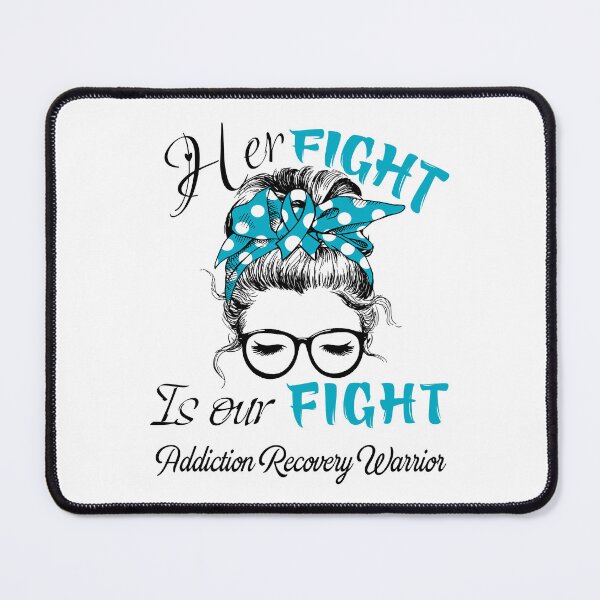Item preview, Addiction Recovery Awareness - Her Fight is Our Fight - Support Addiction Recovery Gifts designed and sold by Aaron309.