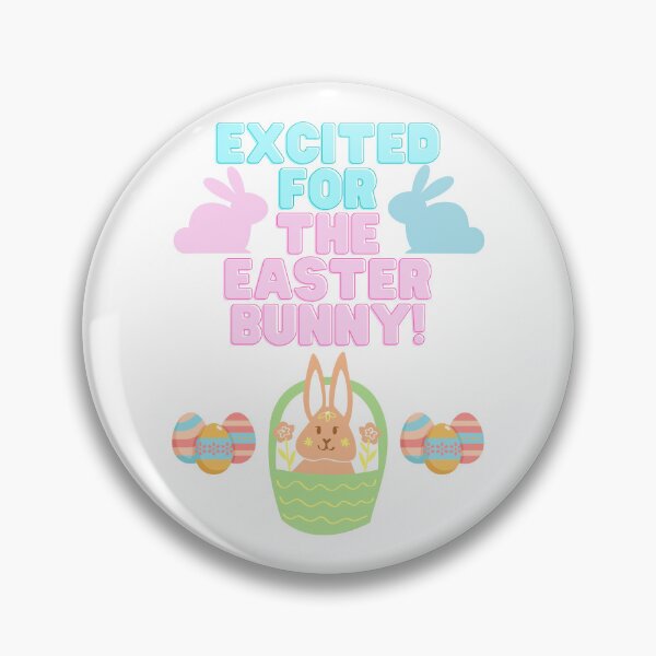Item preview, Excited For The Easter Bunny! - Easter Themed Baby Gift - Easter Eggs & Spring Rabbits for Children designed and sold by raretshirtsuk.