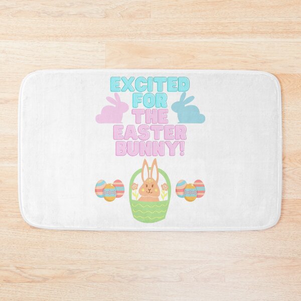 Item preview, Excited For The Easter Bunny! - Easter Themed Baby Gift - Easter Eggs & Spring Rabbits for Children designed and sold by raretshirtsuk.