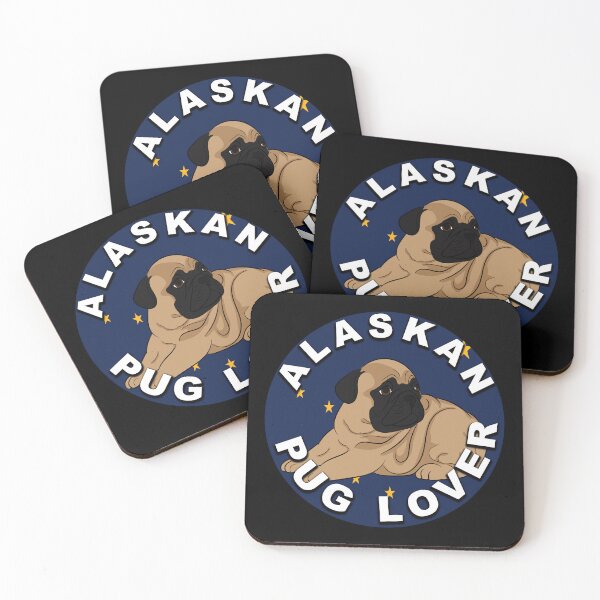 Item preview, Alaskan pug lover, flag artistic style 2 dog designed and sold by SamRVstore.