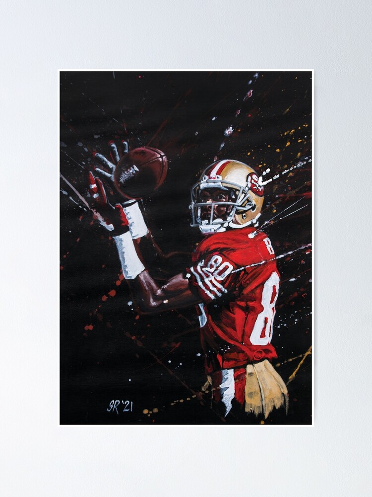 Jerry Rice San Francisco 49ers Abstract Art 2 Canvas Print