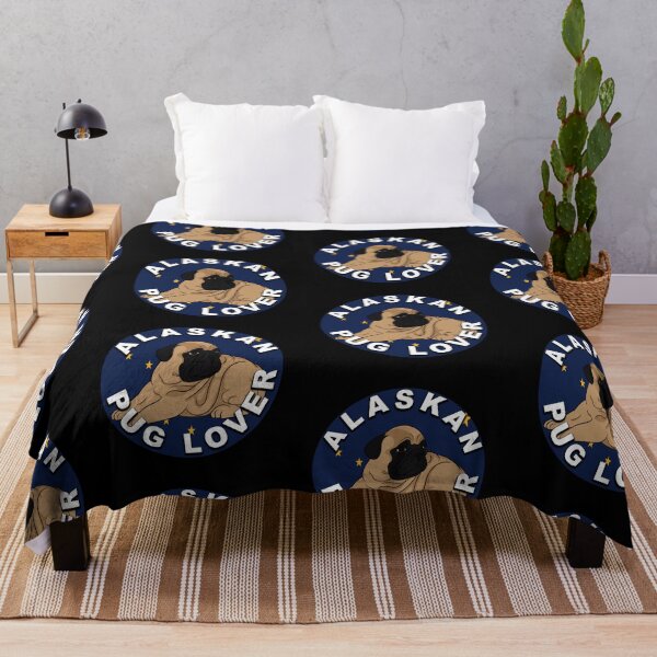 Item preview, Alaskan pug lover, flag artistic style 2 dog designed and sold by SamRVstore.