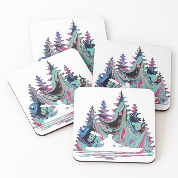 Item preview, Lake Scene of a Kayaker with Abstract Background designed and sold by Sam Morrison.