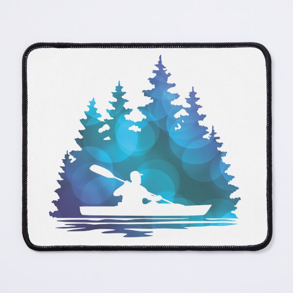 Item preview, Blue Abstract Kayaker Silhouette designed and sold by Sam Morrison.