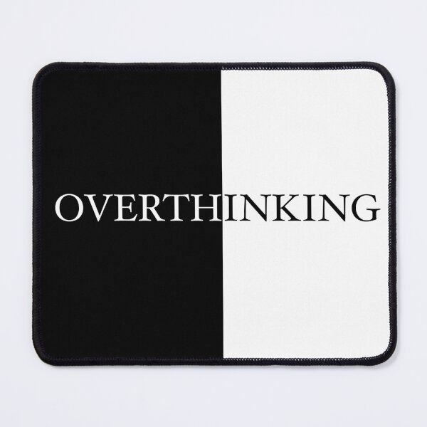 Item preview, Overthinking Split Black And White Design designed and sold by Bornint Designs.