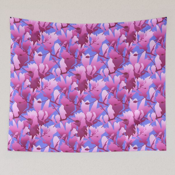 Item preview, Tulip Tree Abstract on Blue 5748 designed and sold by Art in My Loft.