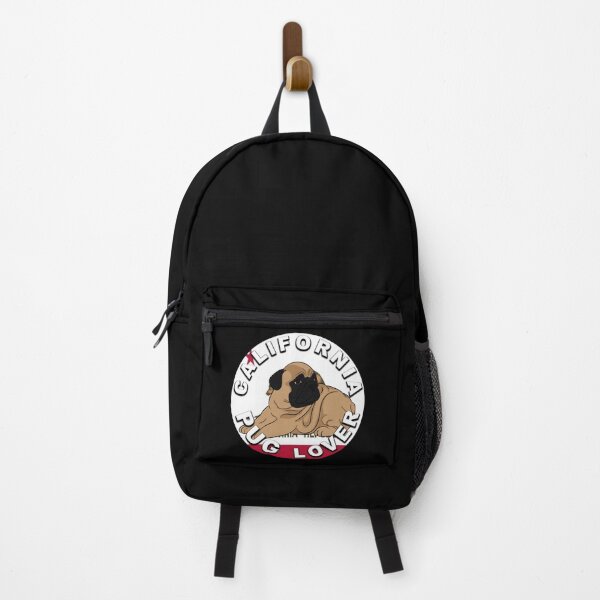 Item preview, California pug lover, flag artistic style 2 dog designed and sold by SamRVstore.