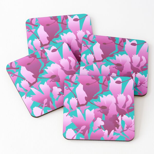 Item preview, Tulip Tree Abstract on Teal 5748 designed and sold by Art in My Loft.