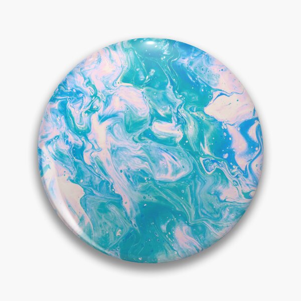Item preview, Aqua Green and Pink Detailed Marbled Pattern designed and sold by nimreninmu.