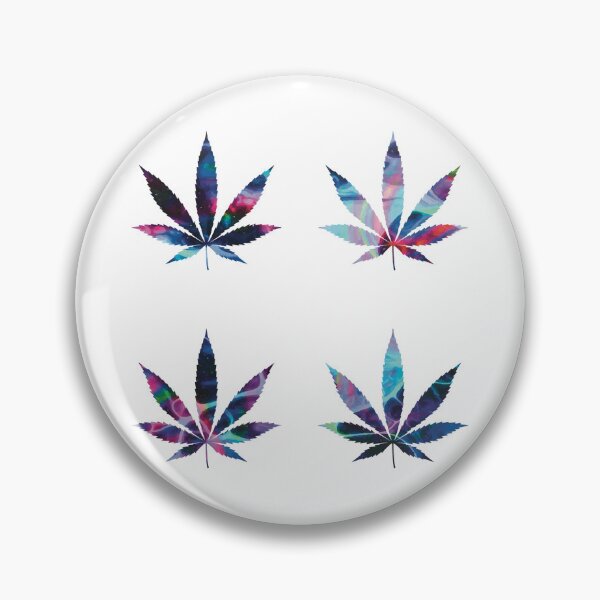 Item preview, Psychedelic Colors Marijuana Leaf Pattern 4 Sticker Multipack Version 11 designed and sold by YomeHayin.