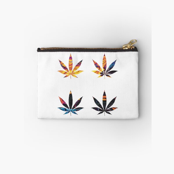 Item preview, Psychedelic Colors Marijuana Leaf Pattern 4 Sticker Multipack Version 12 designed and sold by YomeHayin.