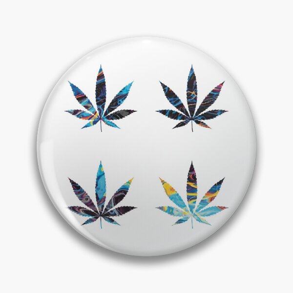 Item preview, Psychedelic Colors Marijuana Leaf Pattern 4 Sticker Multipack Version 13 designed and sold by YomeHayin.