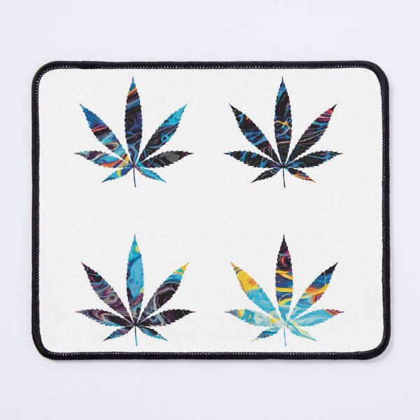 Item preview, Psychedelic Colors Marijuana Leaf Pattern 4 Sticker Multipack Version 13 designed and sold by YomeHayin.