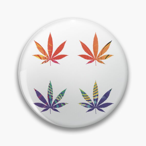 Item preview, Psychedelic Colors Marijuana Leaf Pattern 4 Sticker Multipack Version 14 designed and sold by YomeHayin.
