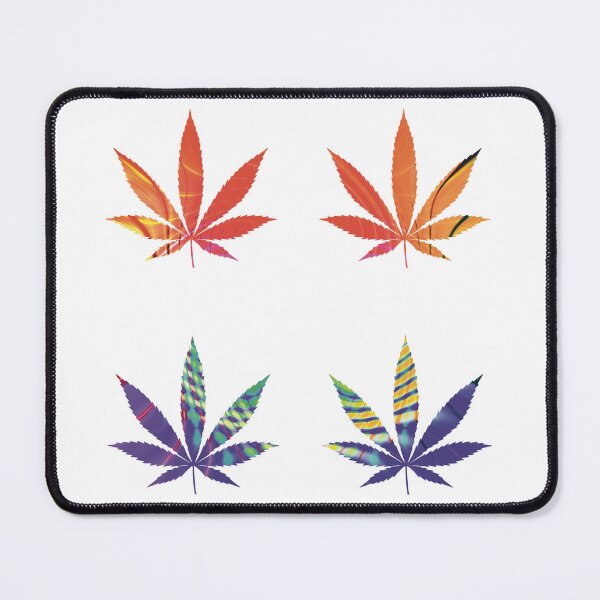 Item preview, Psychedelic Colors Marijuana Leaf Pattern 4 Sticker Multipack Version 14 designed and sold by YomeHayin.