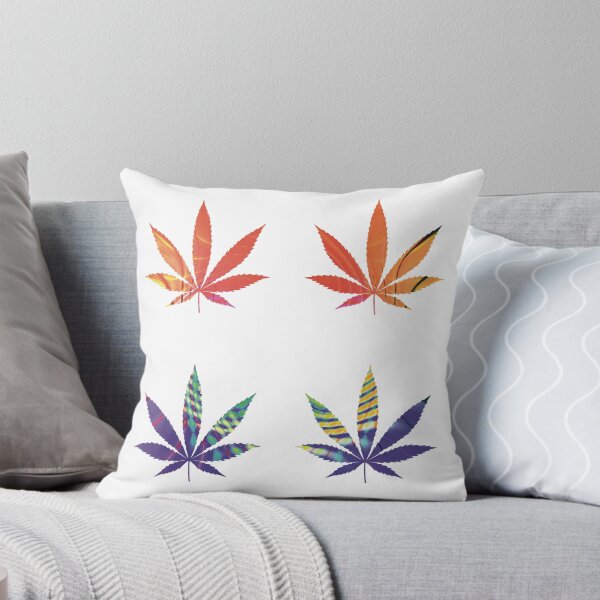 Item preview, Psychedelic Colors Marijuana Leaf Pattern 4 Sticker Multipack Version 14 designed and sold by YomeHayin.