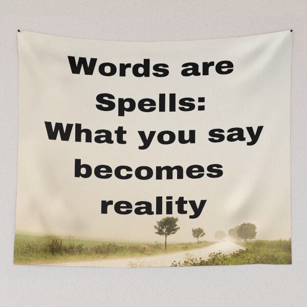 Item preview, Words are Spells: what you say becomes reality. Manifesting my tomorrow designed and sold by Victornewyork.