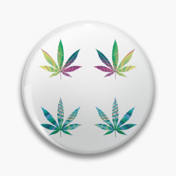 Item preview, Psychedelic Colors Marijuana Leaf Pattern 4 Sticker Multipack Version 17 designed and sold by YomeHayin.