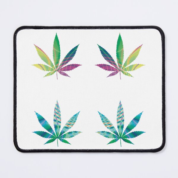 Item preview, Psychedelic Colors Marijuana Leaf Pattern 4 Sticker Multipack Version 17 designed and sold by YomeHayin.