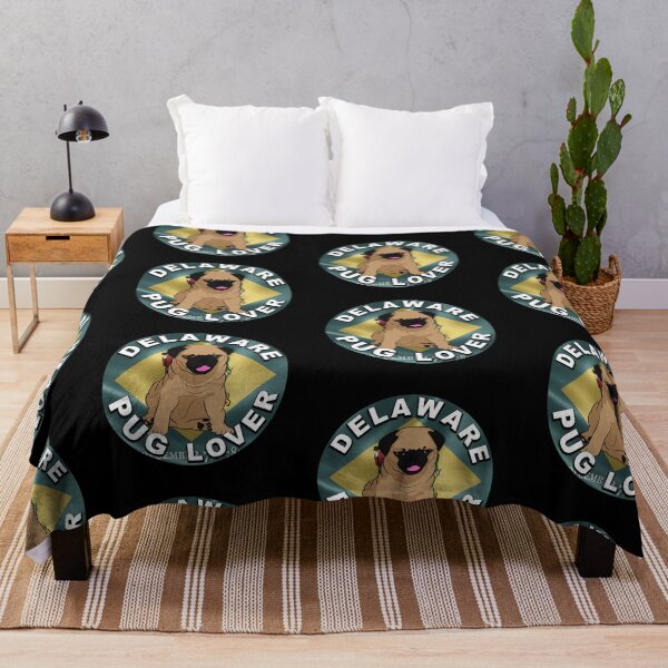 Item preview, Delaware pug lover, flag artistic dog designed and sold by SamRVstore.