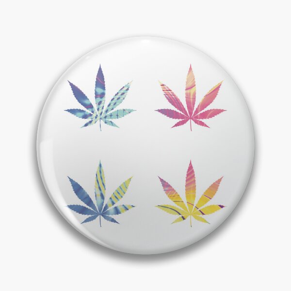 Item preview, Psychedelic Colors Marijuana Leaf Pattern 4 Sticker Multipack Version 19 designed and sold by YomeHayin.