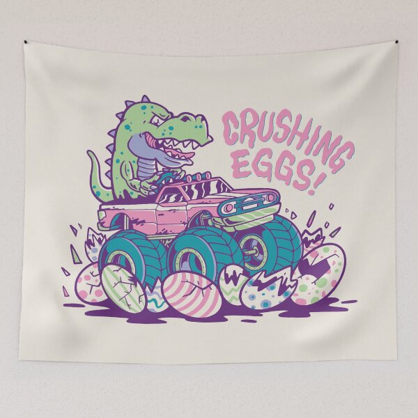 Item preview, Monster Truck Dinosaur Easter Egg Crushing Eggs designed and sold by GrynszpanDezign.