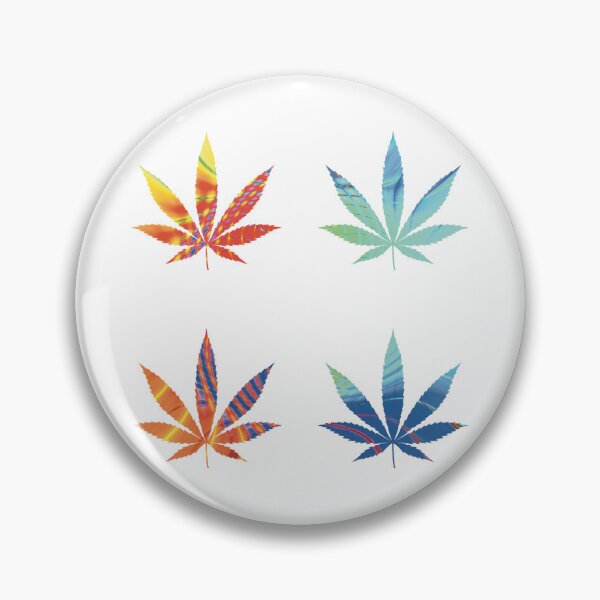 Item preview, Psychedelic Colors Marijuana Leaf Pattern 4 Sticker Multipack Version 20 designed and sold by YomeHayin.