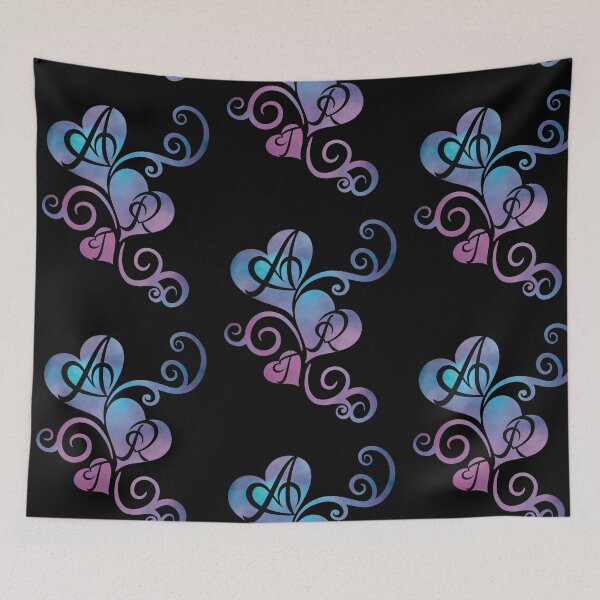 Item preview, Hearts & Swirls with the word ART inside hearts  designed and sold by MunsyArt.