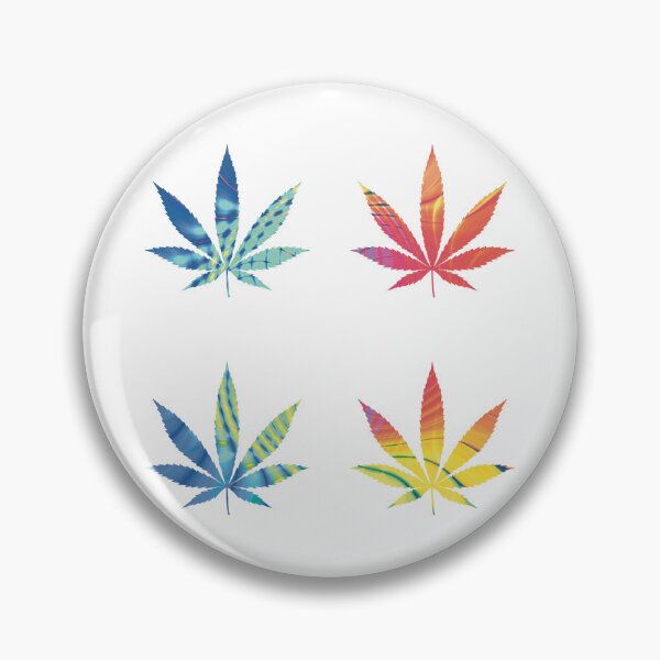 Item preview, Psychedelic Colors Marijuana Leaf Pattern 4 Sticker Multipack Version 23 designed and sold by YomeHayin.
