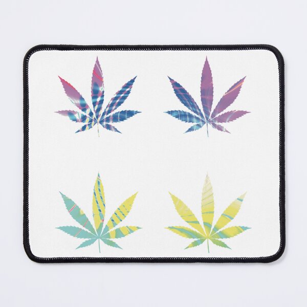 Item preview, Psychedelic Colors Marijuana Leaf Pattern 4 Sticker Multipack Version 24 designed and sold by YomeHayin.