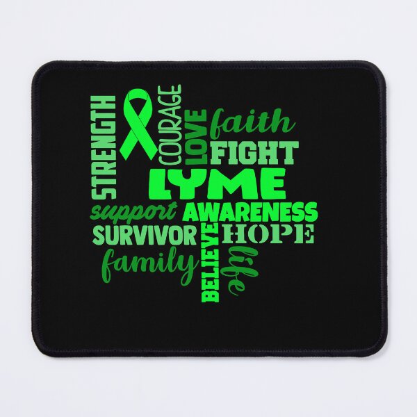 Item preview, Lyme Awareness - Strength Courage Faith Hope Love Fight Support Survivor Family Life Believe designed and sold by Hilten.