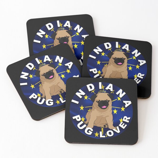 Item preview, Indiana pug lover, flag artistic dog designed and sold by SamRVstore.