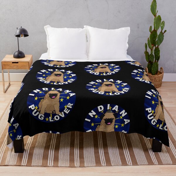 Item preview, Indiana pug lover, flag artistic dog designed and sold by SamRVstore.