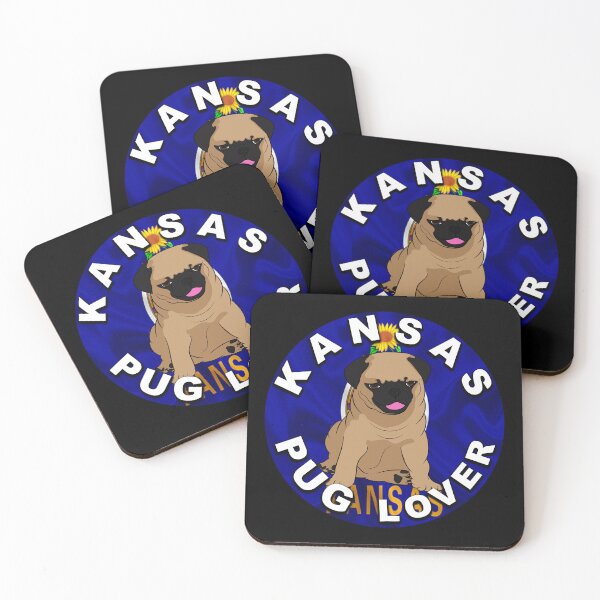 Item preview,  Kansas pug lover, flag artistic dog designed and sold by SamRVstore.
