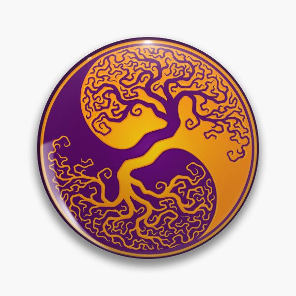 Item preview, Purple and Yellow Tree of Life Yin Yang designed and sold by JeffBartels.
