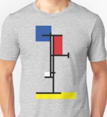 Mondrian Minimalist De Stijl Modern Art III Unisex T-Shirt