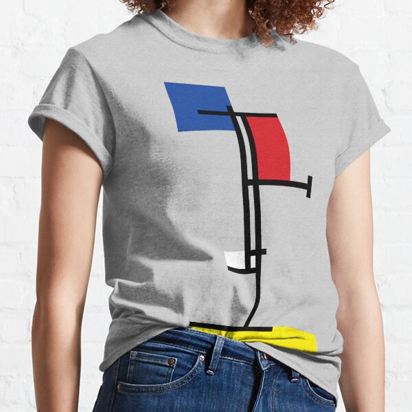Mondrian Minimalist De Stijl Modern Art III © fatfatin Classic T-Shirt