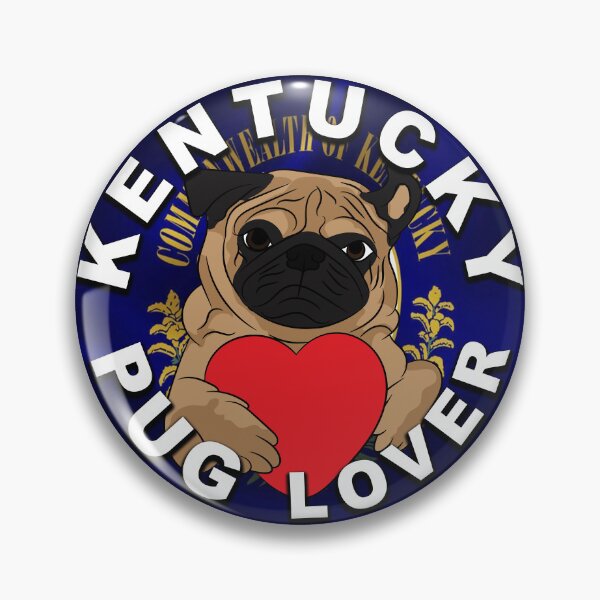 Item preview, Kentucky pug lover, flag artistic dog designed and sold by SamRVstore.