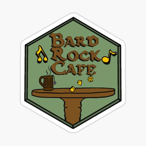 Bard Rock Cafe Logo Sticker