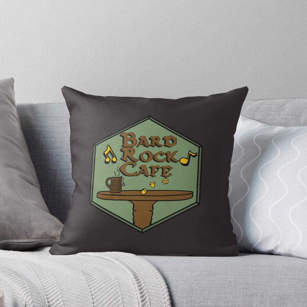 Item preview, Throw Pillow designed and sold by bardrockcafe.