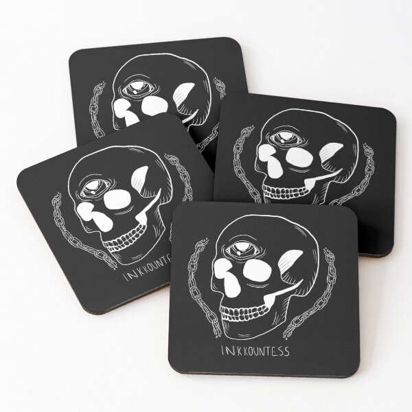Item preview, Skull with chains designed and sold by InkKountess.